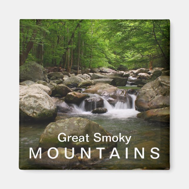 Mountain creek / river - Great Smoky Mountains Magnet (Front)
