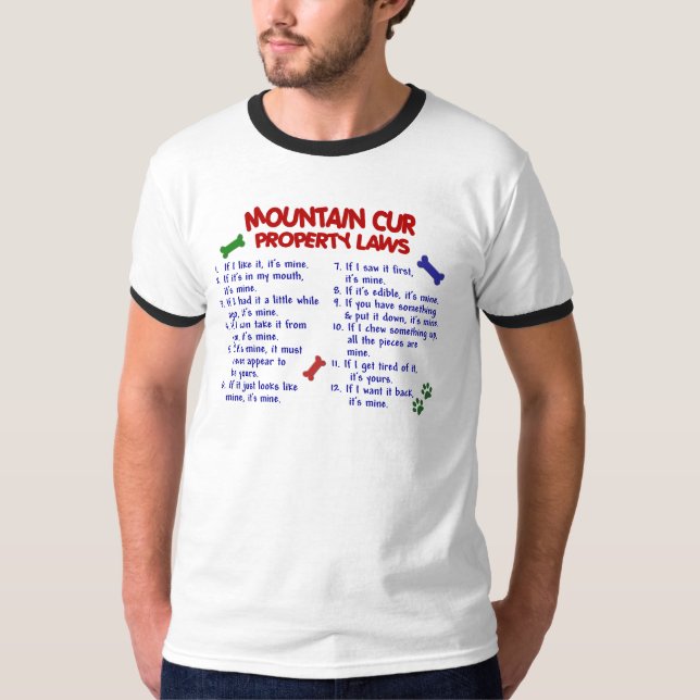 MOUNTAIN CUR Property Laws 2 T-Shirt (Front)