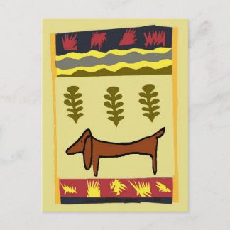Mountain Dachshund Postcard