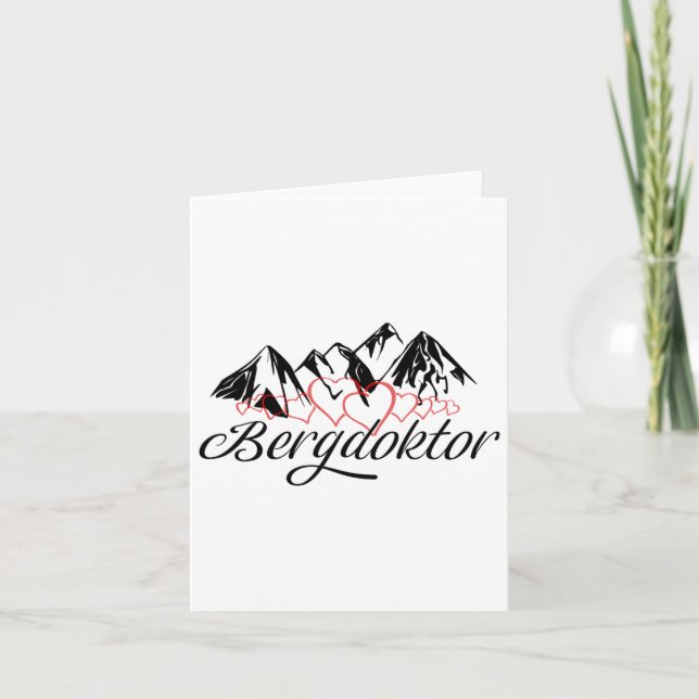 Mountain Doctor Mountain Alps Apres Ski Skiing Sno Card (Front)