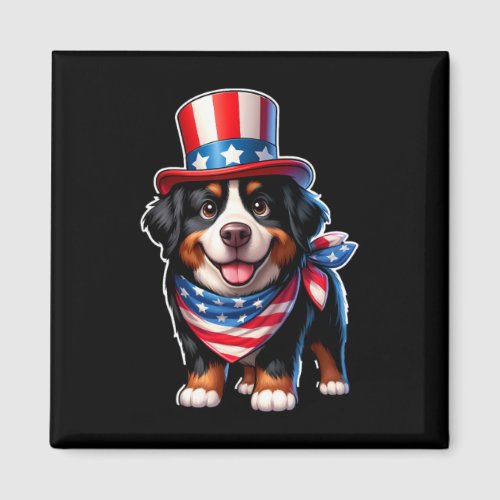 Mountain Dog 4th Of July Men Women Kids  Magnet