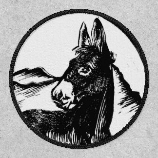Mountain Donkey Circle Logo Patch