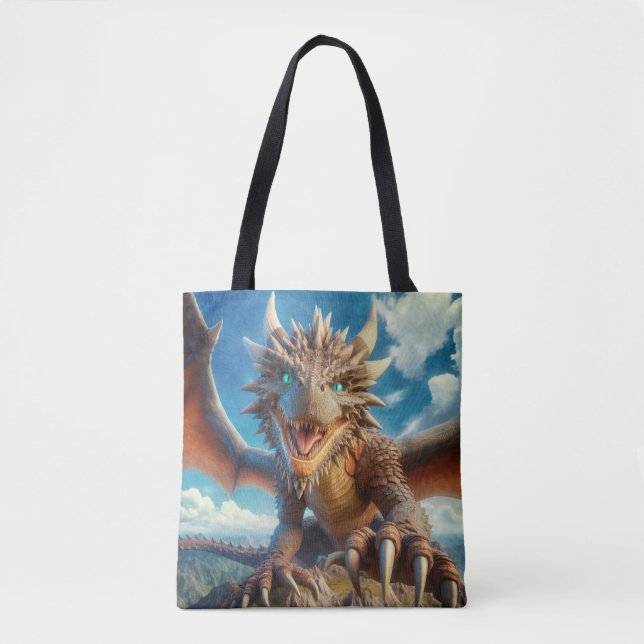Mountain Dragon Tote Bag (Front)