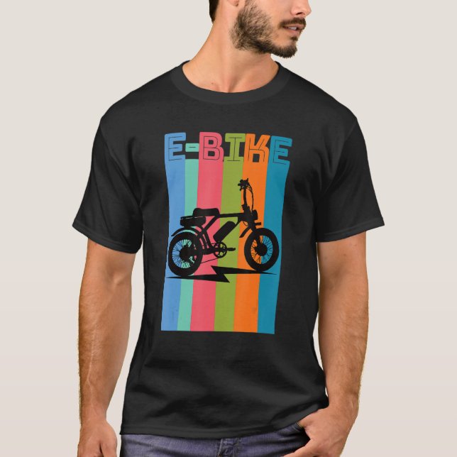 Mountain E Bike Rider Electric Power Bikes 3 T-Shirt (Front)