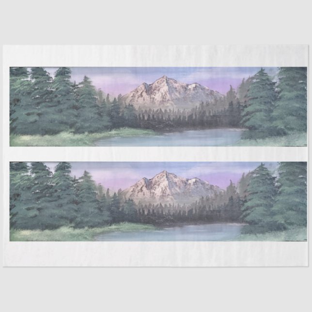 Mountain Escape Decoupage Tissue Paper (Front)