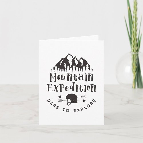 Mountain Expedition Dare To Explore Card