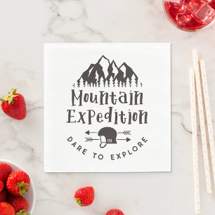 Mountain Expedition Dare To Explore Napkins