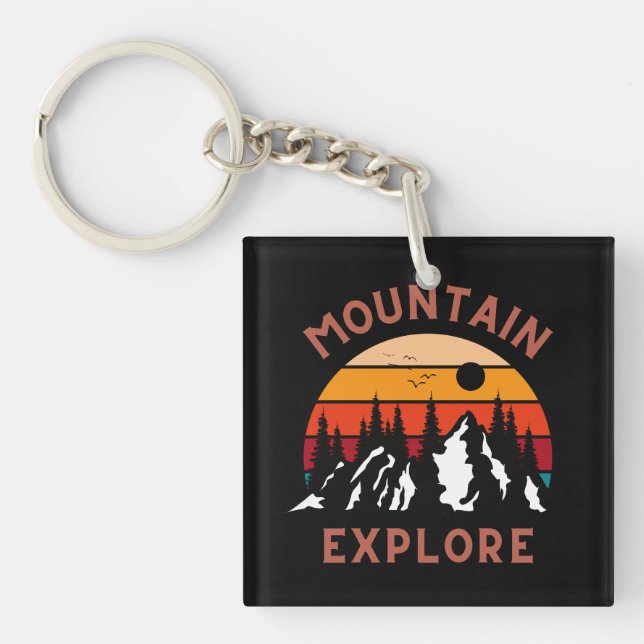 Mountain Explore Keychain (Front)