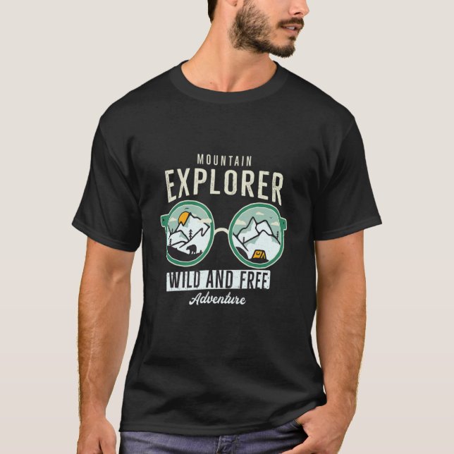 Mountain Explorer Cool Camper T-Shirt (Front)