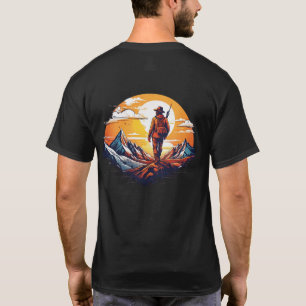 Mountain Explorer Wilderness Sunset Graphic T-Shirt