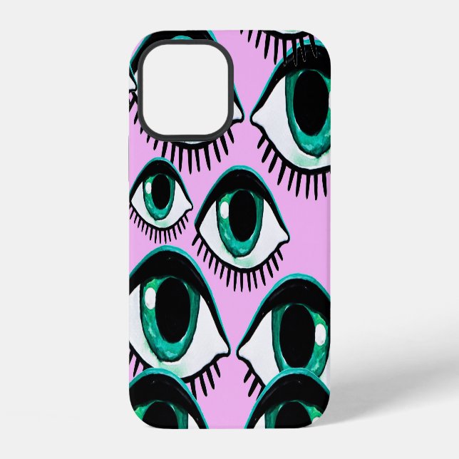 Mountain Eye Abstract Icon Iphone Case (Back)