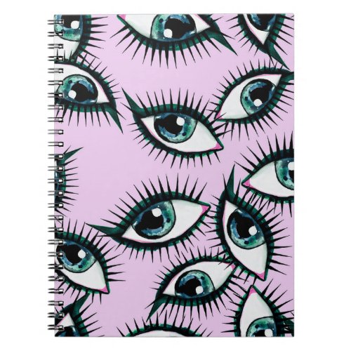 Mountain Eye Abstract Iconic Design Notebook