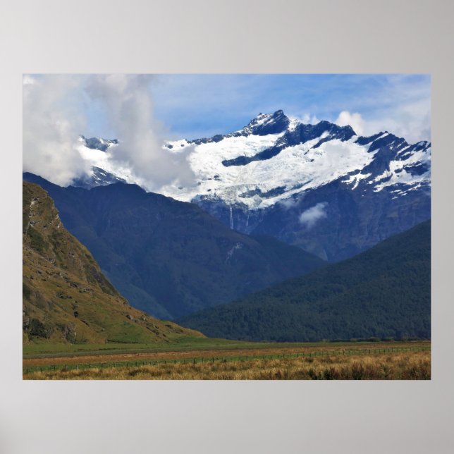 Mountain Face of Mount Aspiring Poster (Front)