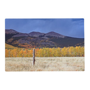 Mountain Fall Scene Laminated Placemat