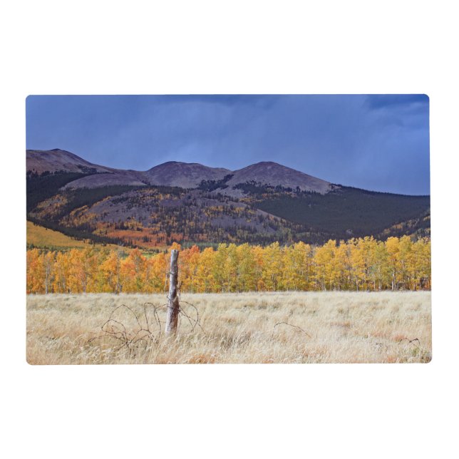 Mountain Fall Scene Laminated Placemat (Front)