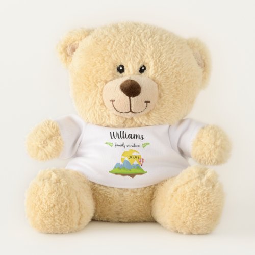 Mountain Family Vacation Souvenir Teddy Bear