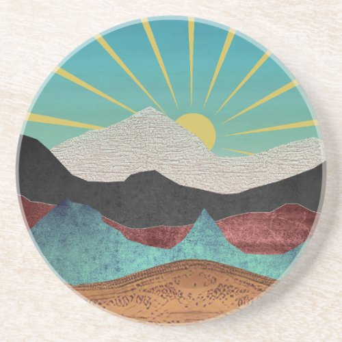 Mountain Fantasy Sunrise Coaster