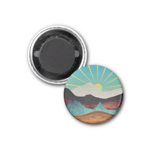 Mountain Fantasy Sunrise Magnet