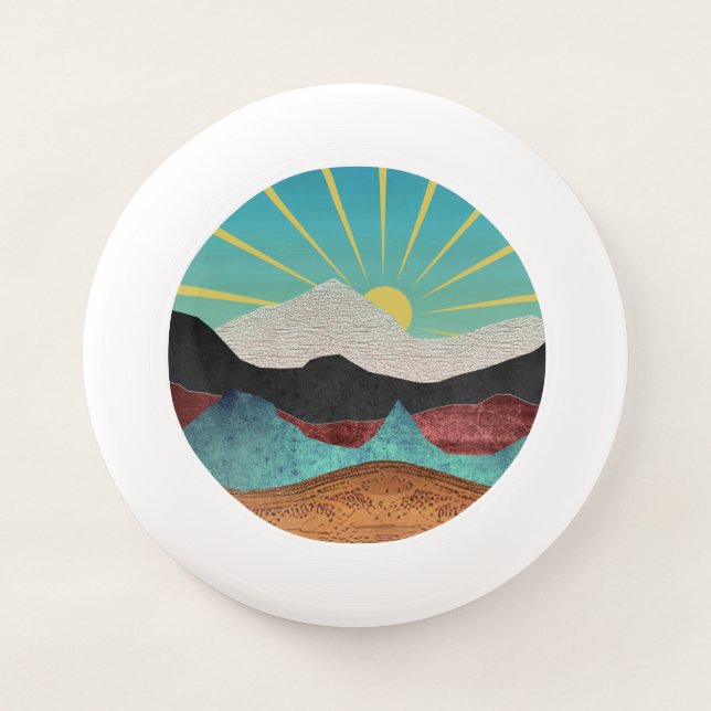 Mountain Fantasy Sunrise Wham-O Frisbee (Front)