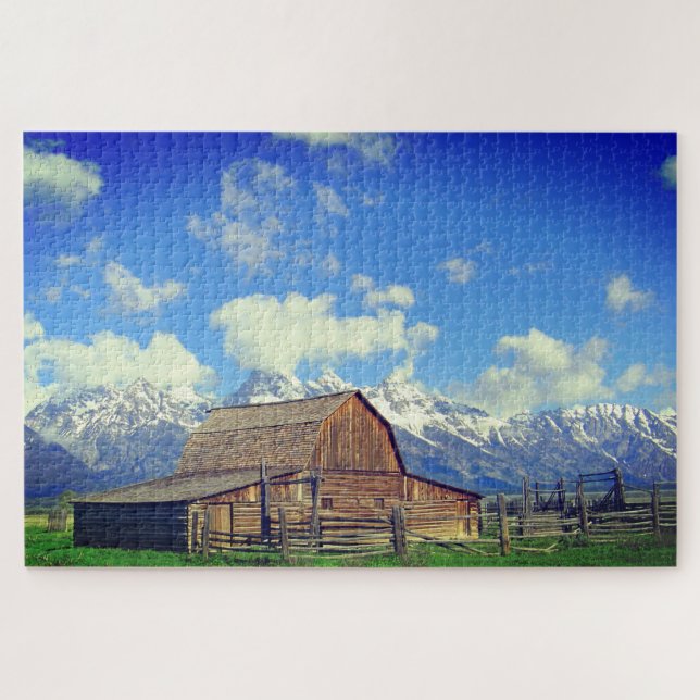 Mountain Farm House Jigsaw Puzzle (Horizontal)