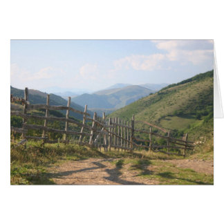 Mountain fence cards