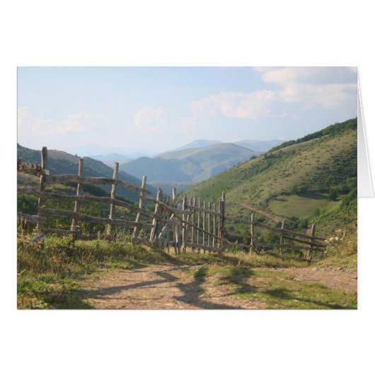 Mountain fence cards (Front Horizontal)