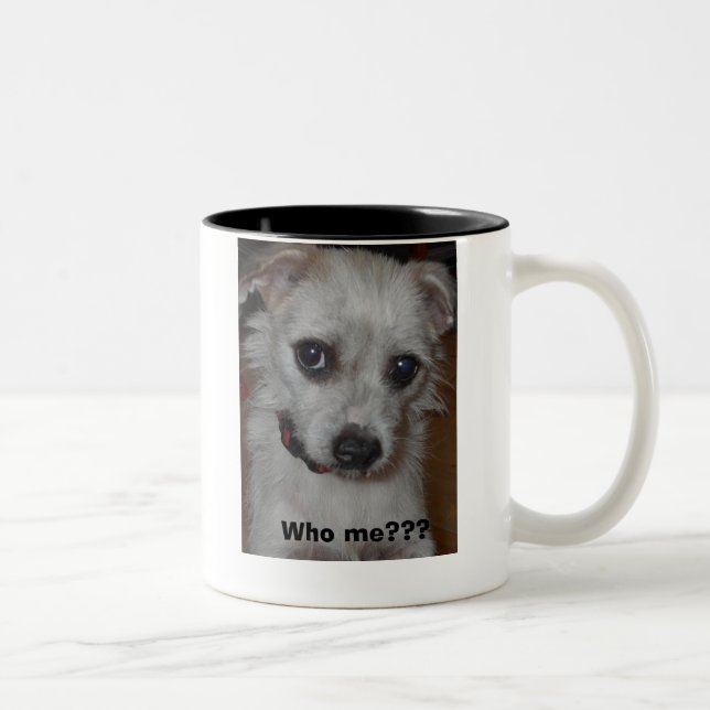 Mountain Fiest - Who me??? Two-Tone Coffee Mug (Right)