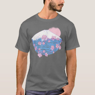 Mountain Floral Japanese Sakura Pink Flower Cherry T-Shirt