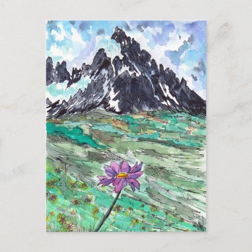 Mountain Flower Postcard