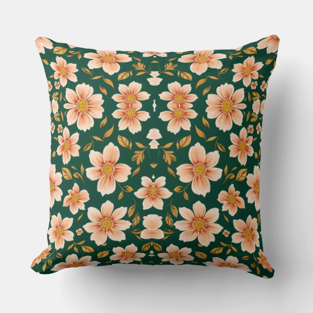 Mountain flowers2 throw pillow (Front)