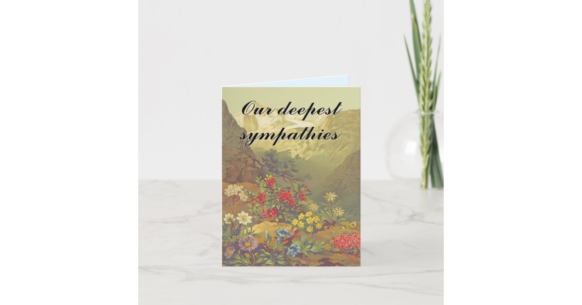 mountain-flowers-our-deepest-sympathies-card-zazzle