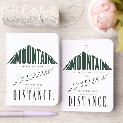 Mountain Footsteps Distance Quote Foil Vow Books