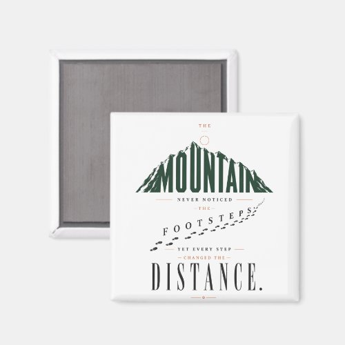 Mountain Footsteps Distance Quote Magnet