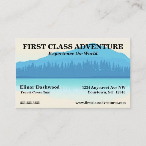 Mountain Forest and Lake Business Card