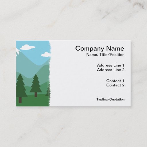 Customizable Mountain Forest Business Card Templates