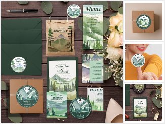Mountain Forest Greenery Wedding