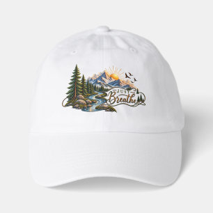 Mountain & Forest “Just Breathe” Youth Dad Hat