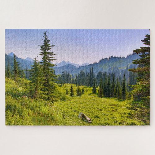 Mountain  Forest Landscape Washington State Jigsaw Puzzle