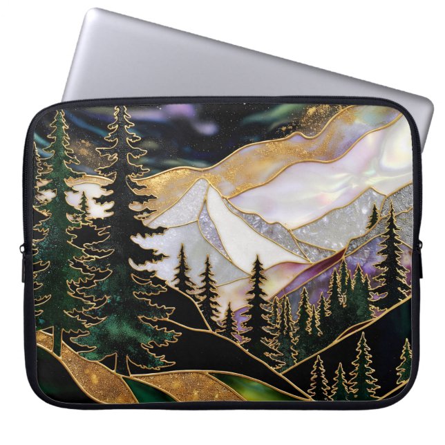 Mountain Forest Laptop Sleeve Landscape (Front)