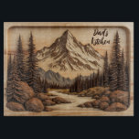 Mountain Forest Personalized Cutting Board<br><div class="desc">Personalize this beautiful 15"x11" mountain forest themed glass cutting board with any message. Makes a great gift for anyone,  including yourself!</div>