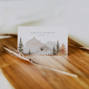 Mountain Forest Pine Place Card