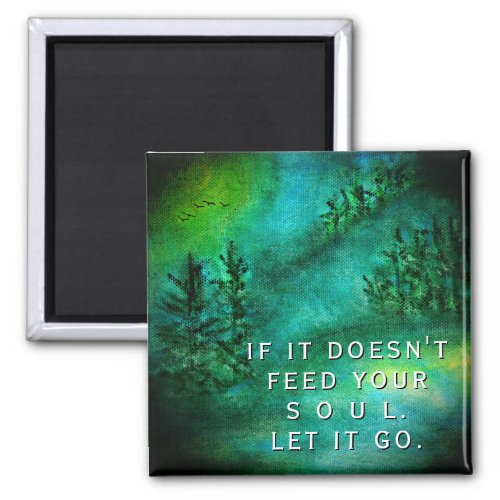Mountain Forest Pine Trees  Magnet