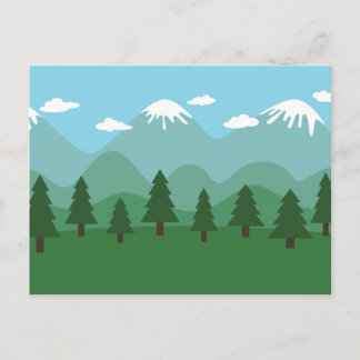Mountain Forest Postcard