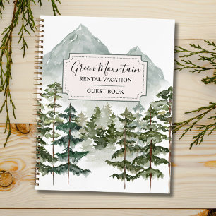 Mountain Forest Rental Vacation Guest Book