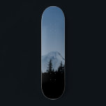 Mountain Forest Skateboard<br><div class="desc">A modern image of a mountain and forest with a blue gradient is featured on this unique skateboard deck.</div>