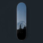 Mountain Forest Skateboard<br><div class="desc">A modern image of a mountain and forest with a blue gradient is featured on this unique skateboard deck.</div>
