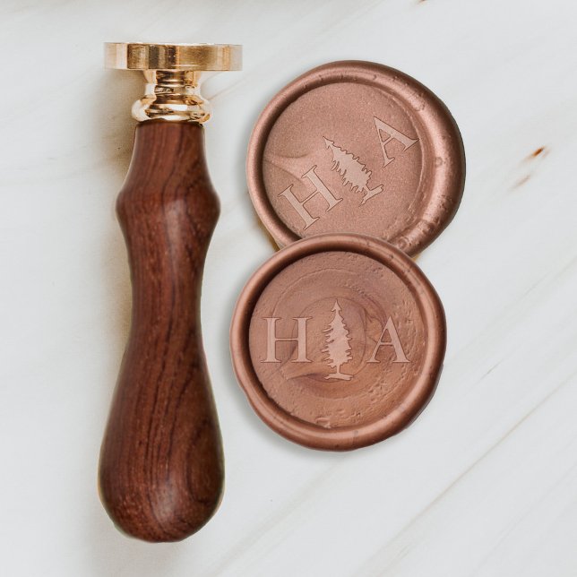 Mountain Forest Wedding Envelope Wax Seal Stamp (Creator Uploaded)