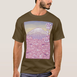 Mountain Fuji Yama Japan Sakura Cherry Blossom  T-Shirt