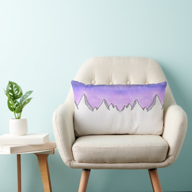 Mountain Galaxy Sky Pillow (Chair)