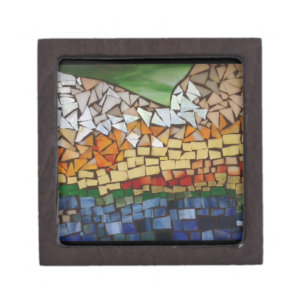 Mountain Glass Mosaic Gift Box